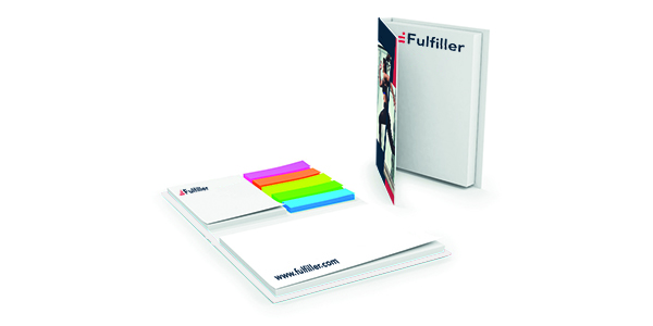 Bloc notes adhésif avec couverture