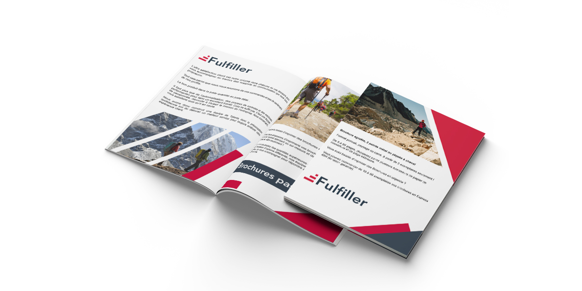 Brochures personnalisées avec agrafes