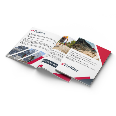 Brochure 2 points métal (Jusqu'à 100 ex)