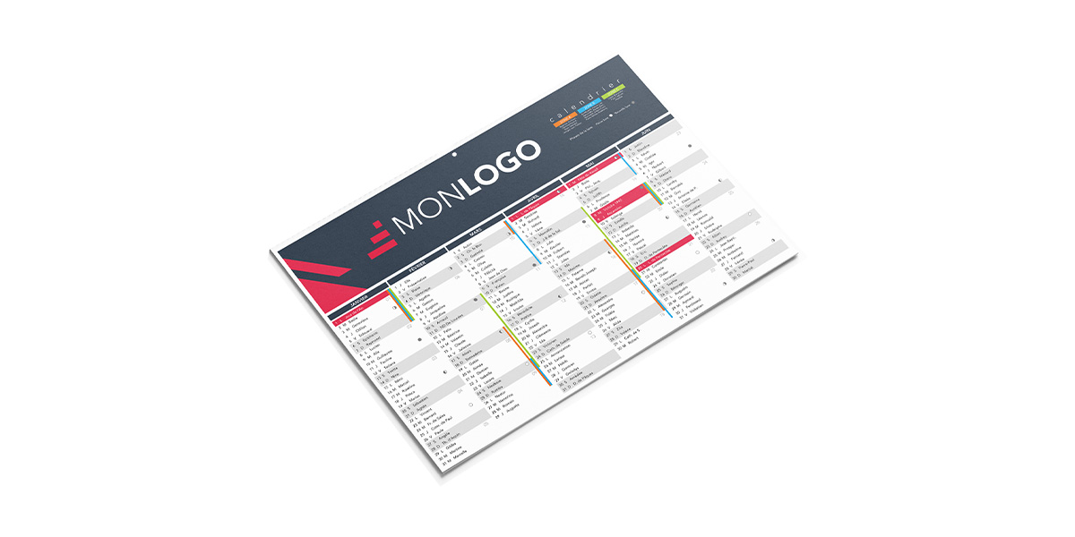 Calendrier contrecollé