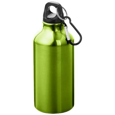 Bouteille d'eau Oregon de 400 ml en aluminium avec mousqueton