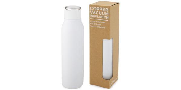 Bouteille isotherme Marka 600 ml avec couche de cuivre et avec boucle métallique