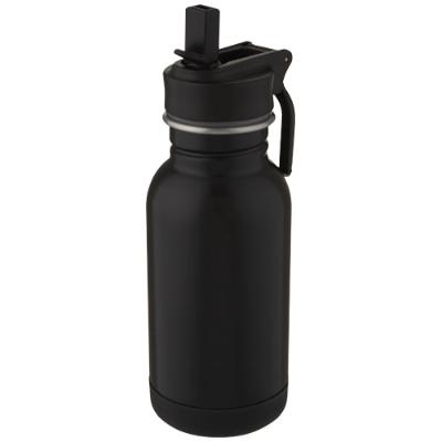 Bouteille de sport Lina 400 ml en acier inoxydable avec paille et boucle