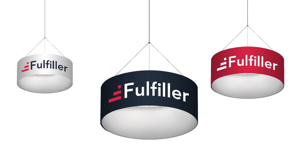 Enseigne suspendue ronde