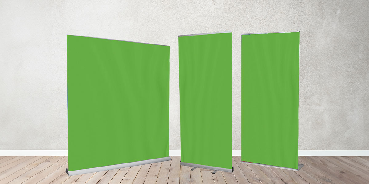 Roll UP fond vert