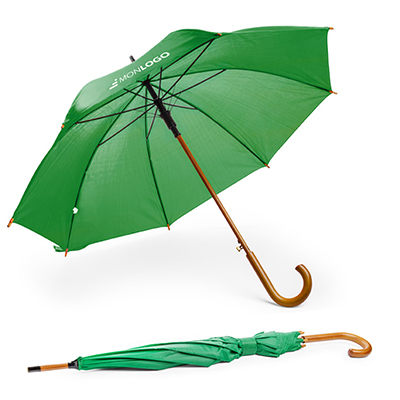 Parapluie canne poignée bois