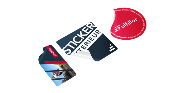 Sticker publicitaire usage extérieur