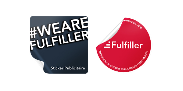Sticker publicitaire usage intérieur