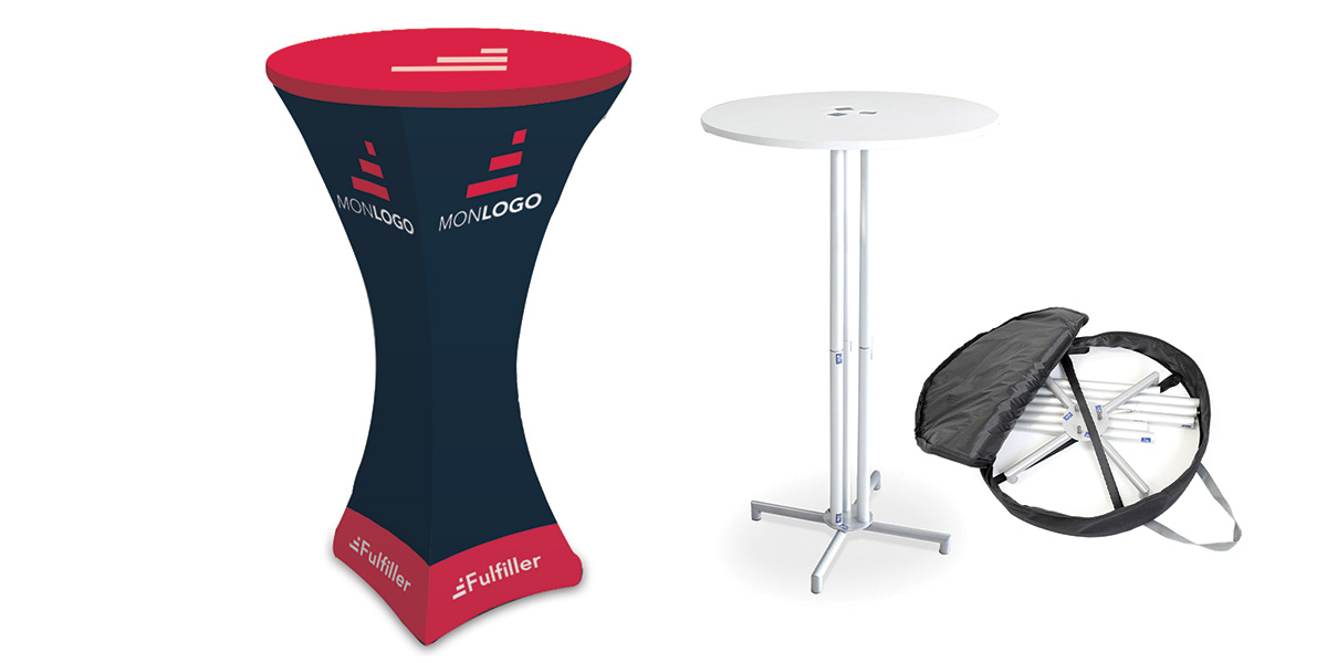 Table haute personnalisée