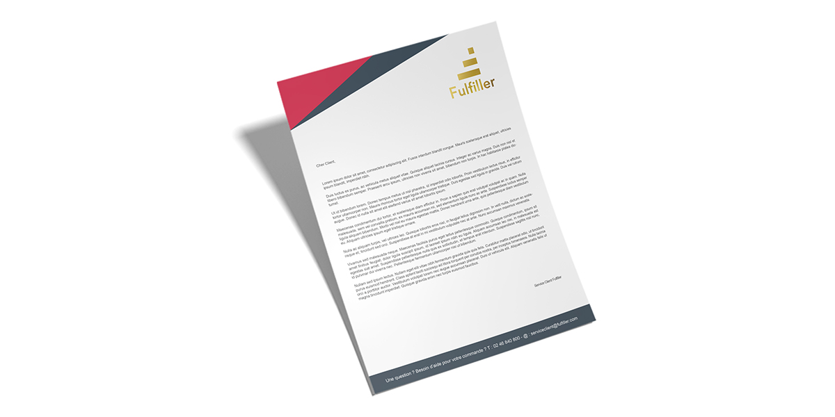 Tête de lettre haut de gamme