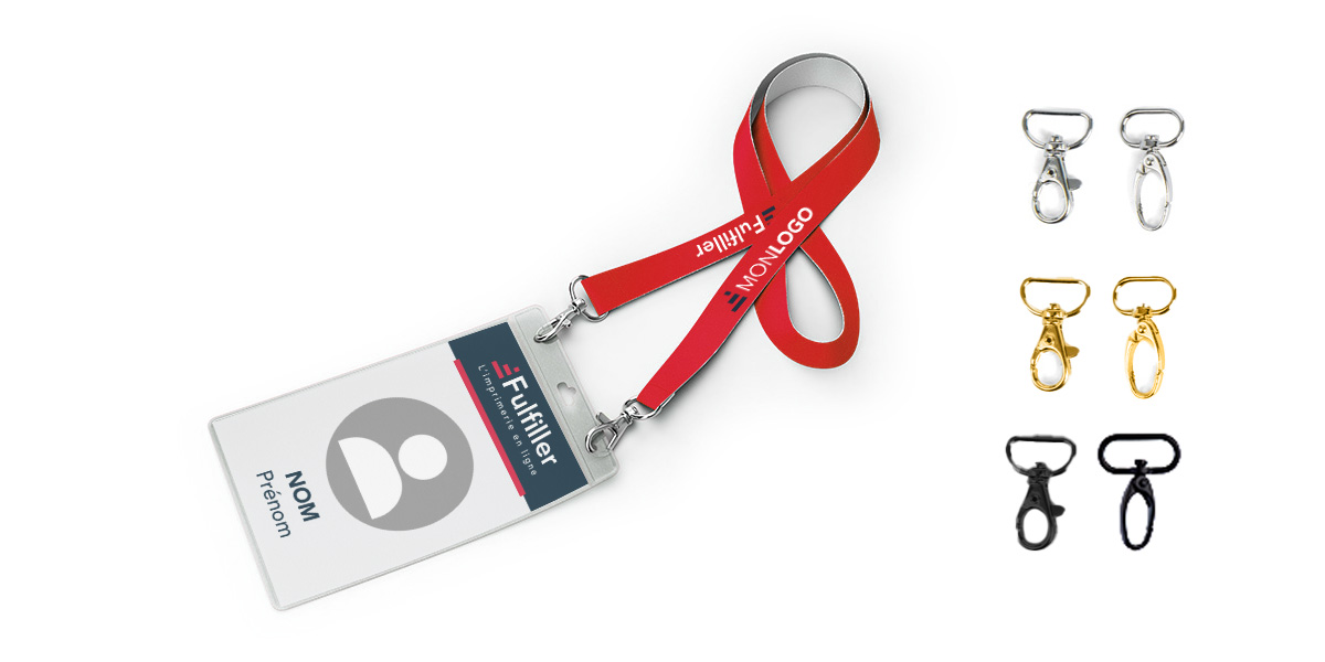 Tour de cou avec porte-badge